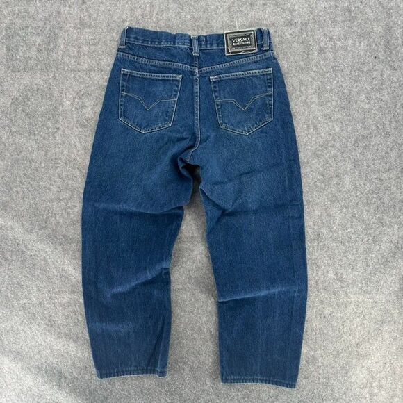 Near Mint V-ersace Jeans Couture Men's 31×30 Blue Made In Italy W/issue - Picture 6 of 7